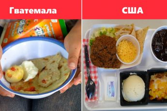 Из чего состоит обед детей в разных странах