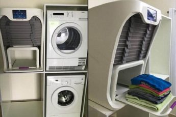 Машинка, которая стирает, сушит, глядит и даже складывает одежду